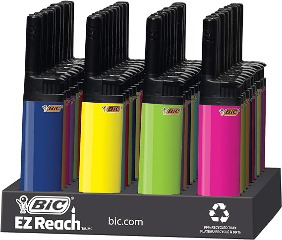 BIC LIGHTER EZ REACH 40 Count | Indiana Import LLC